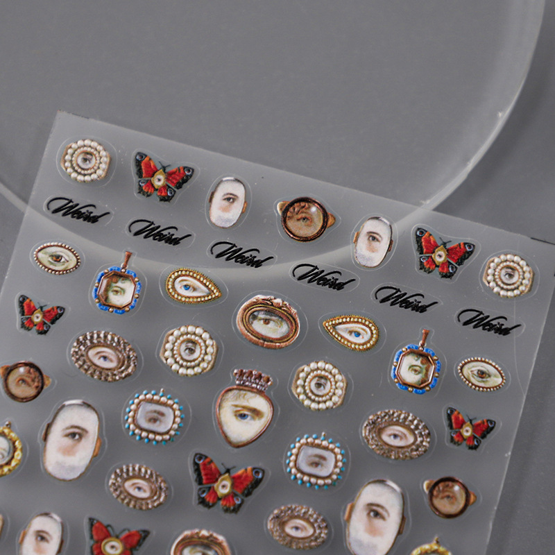 Nail Art Zelda - 1 pçs 5d em relevo halloween