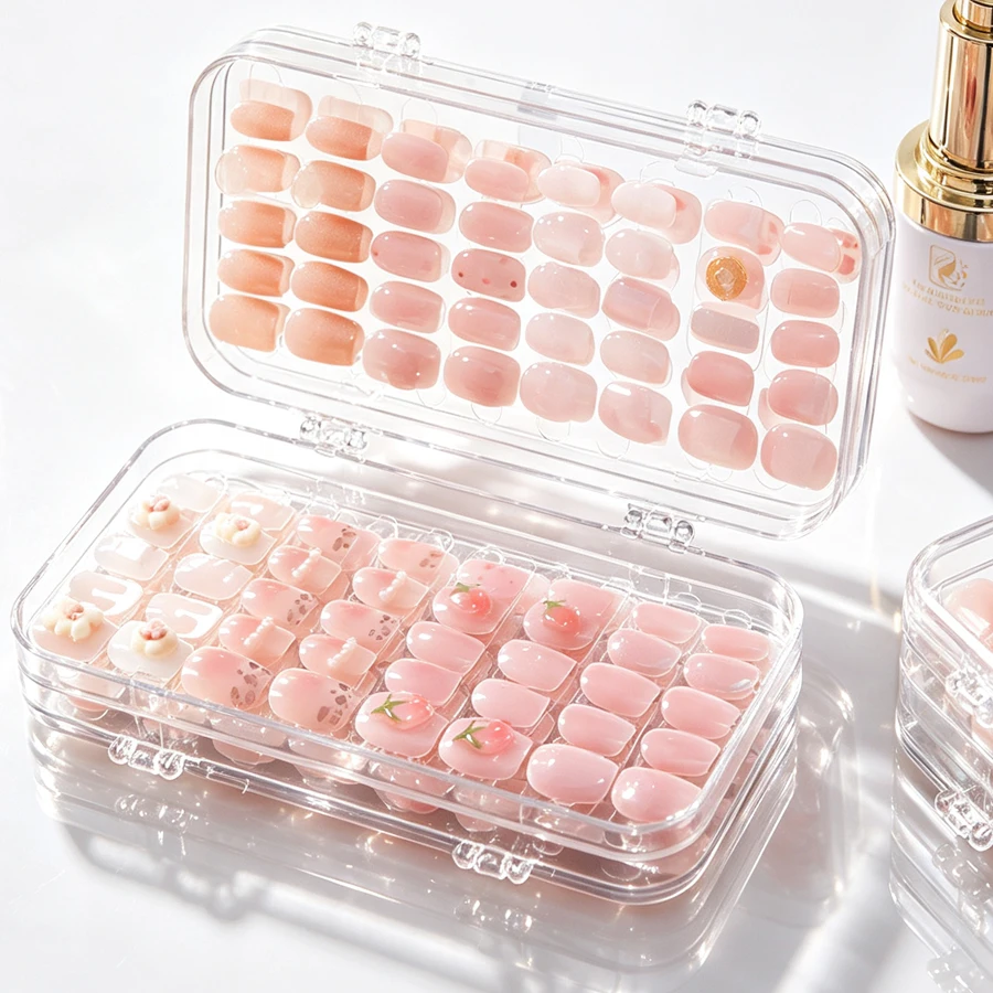 Nail Art Quotes - Caixa Organizadora Transparente Dobrável para Unhas