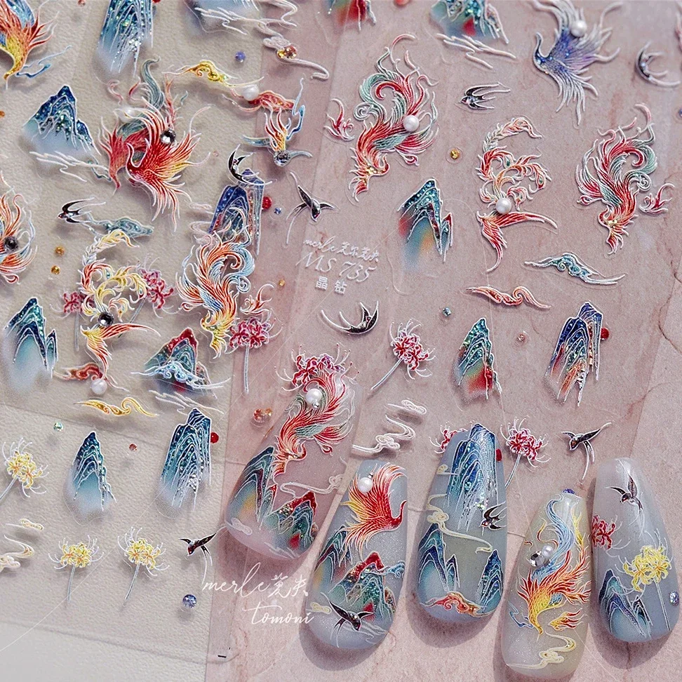 5d borboleta aranha vermelha l - Nail Art Zelda avaliação e preço