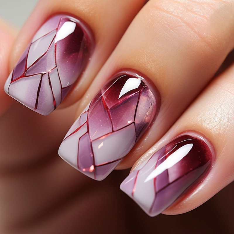 24 pçs arco vermelho olho de g - Nail Art Cat Eye Simple avaliação e preço
