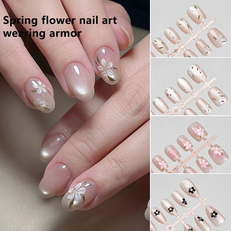 〔YS1〕30 Peças de Unhas Postiça - Nail Art Cat Eye Simple avaliação e preço