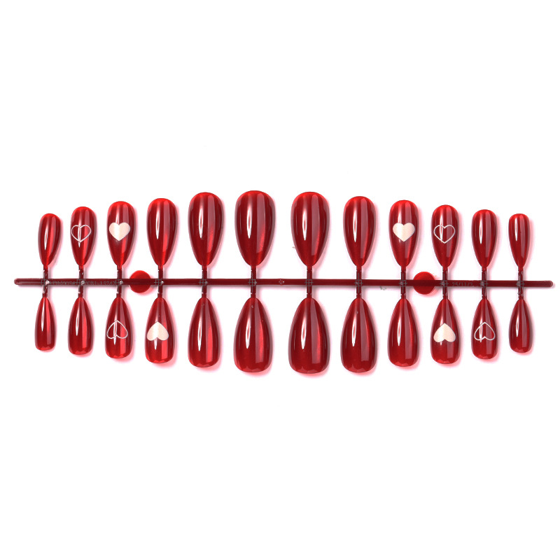 24 pçs simples vermelho olho d - Nail Art Cat Eye Simple avaliação e preço