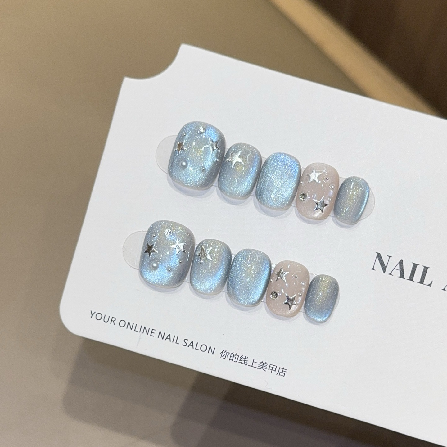 10 pçs roxo curto cabeça redon - Nail Art Cat Eye Simple avaliação e preço