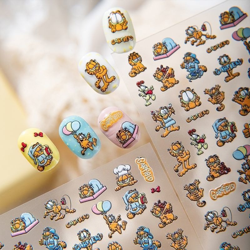 Novos Adesivos de Unha Garfiel - Nail Art Quotes avaliação e preço