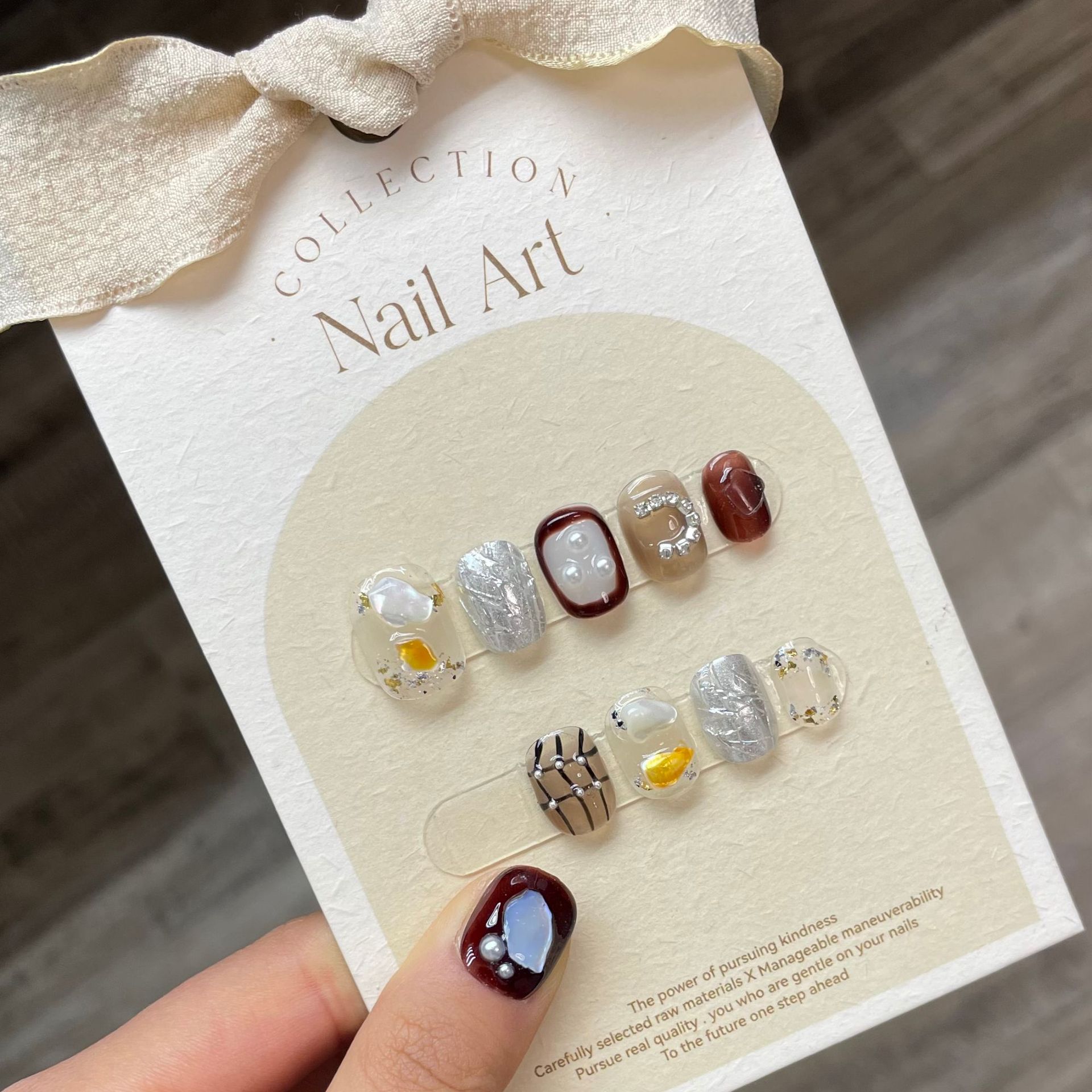 10 Unidades de Unhas Postiças  - Nail Art Cat Eye Simple avaliação e preço
