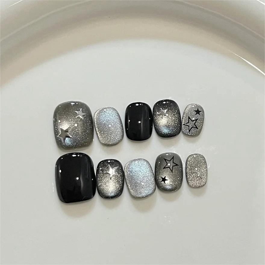 10 Unidades de Unhas Postiças  - Nail Art Cat Eye Simple avaliação e preço