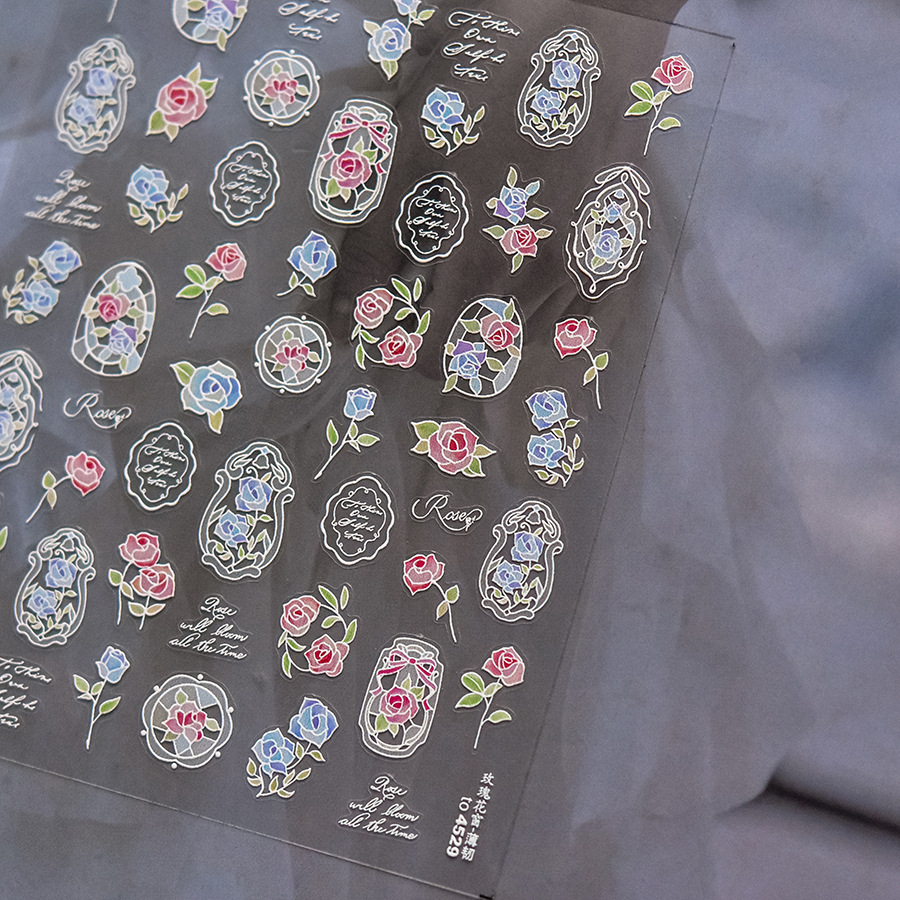 Luxo 5d floral arte do prego a - Nail Art Zelda avaliação e preço