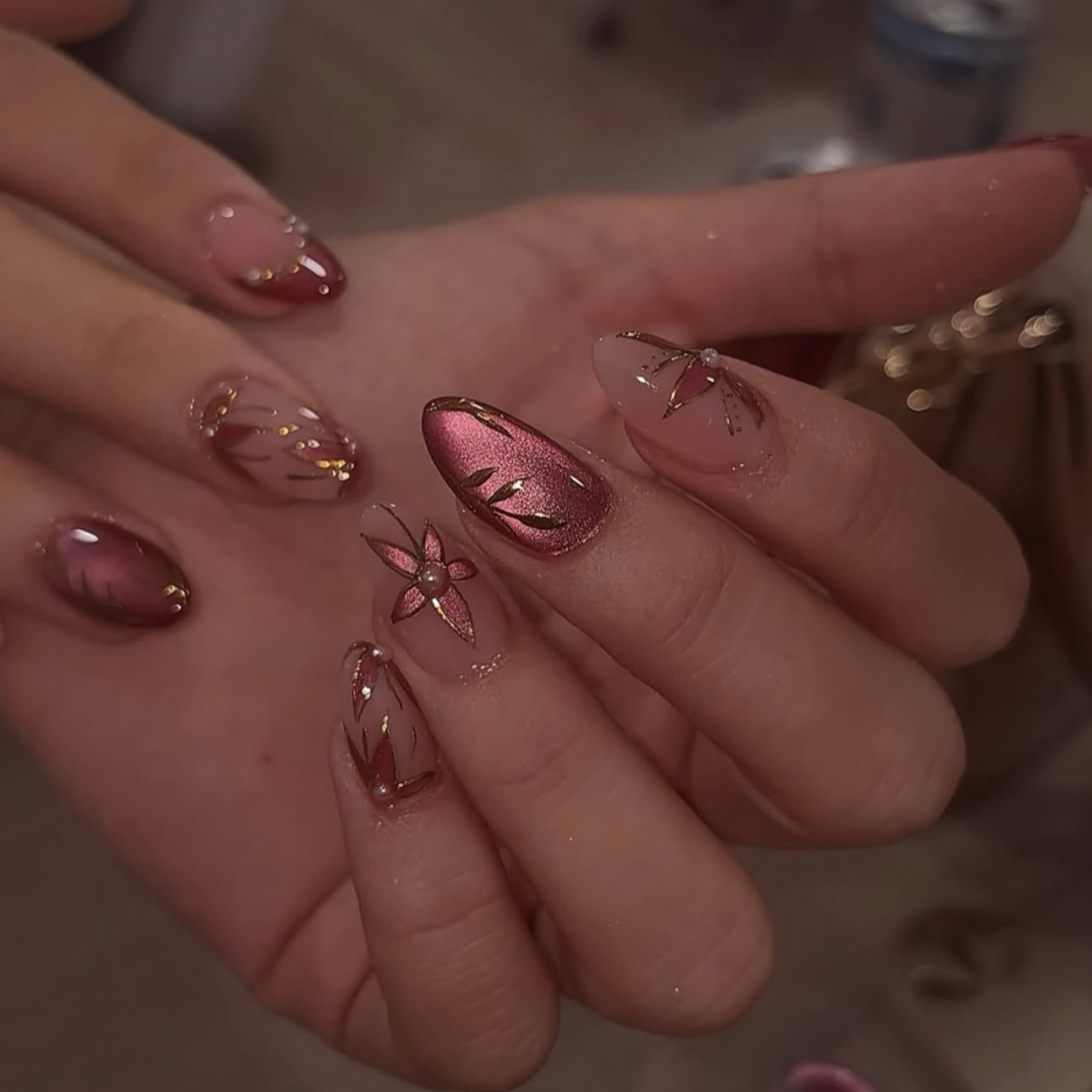 24 Unidades de Unhas Postiças  - Nail Art Cat Eye Simple avaliação e preço